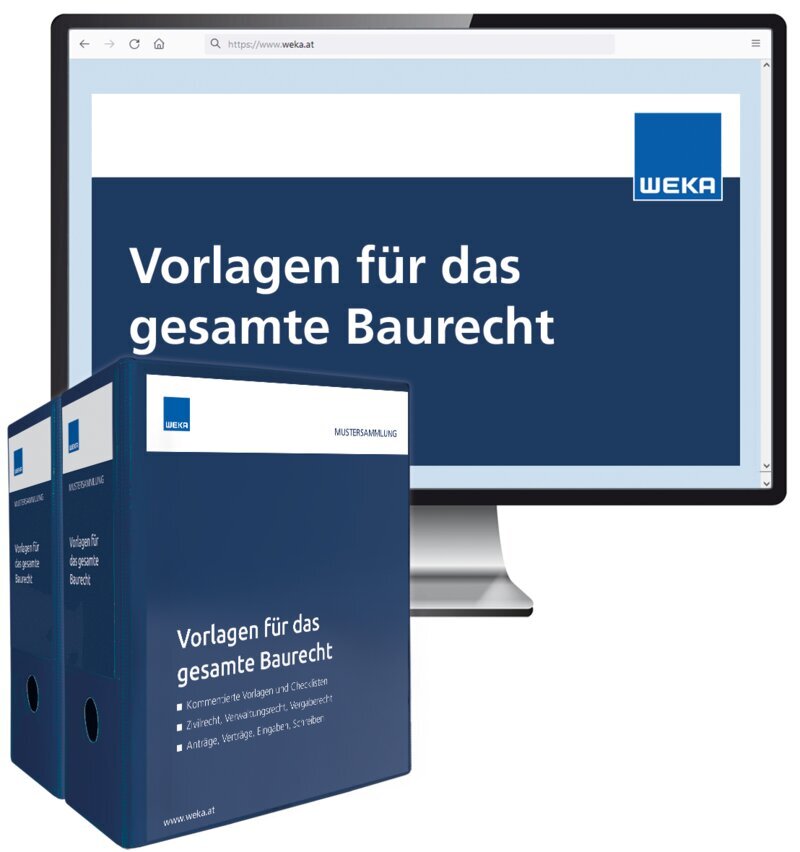 Vorlagen für das gesamte Baurecht - Handbuch + OnlineBuch
