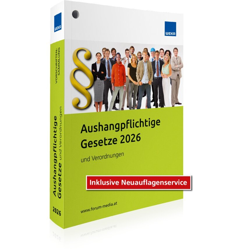 Aushangpflichtige Gesetze 2026 - Buch