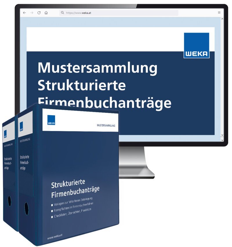 Mustersammlung Strukturierte Firmenbuchanträge - Handbuch + OnlineBuch