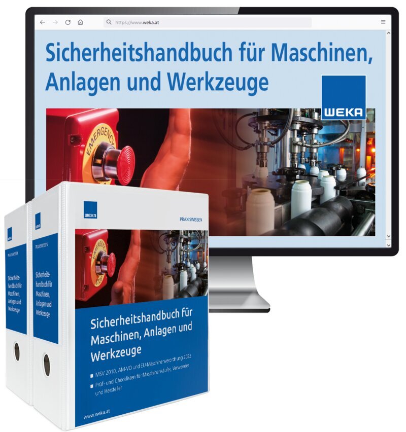 Sicherheitshandbuch für  Maschinen, Anlagen und Werkzeuge - Handbuch + OnlineBuch