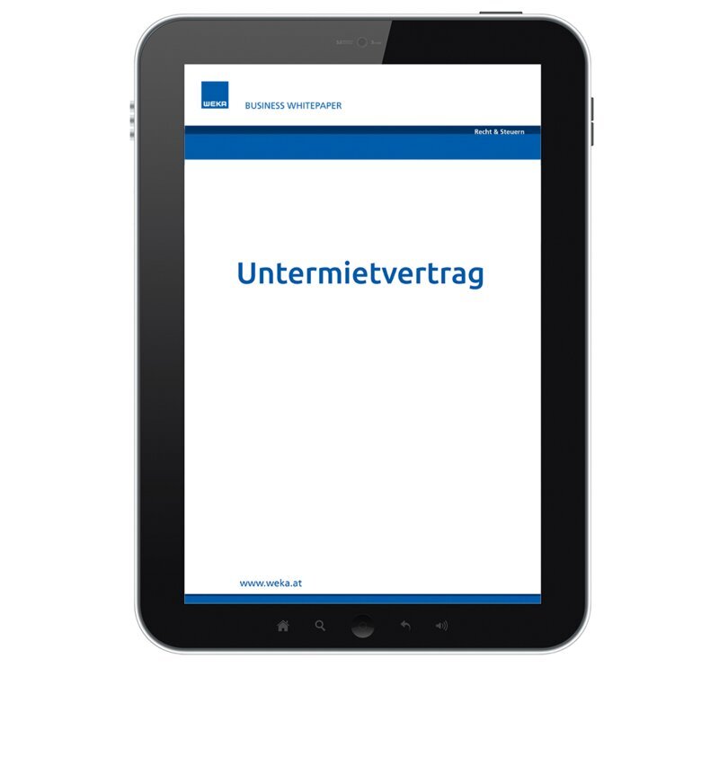 Untermietvertrag - Business Whitepaper